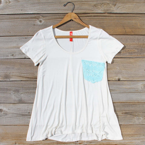 Cloudy Valley Tee in White