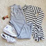 Cool Girl Joggers in Gray: Alternate View #1