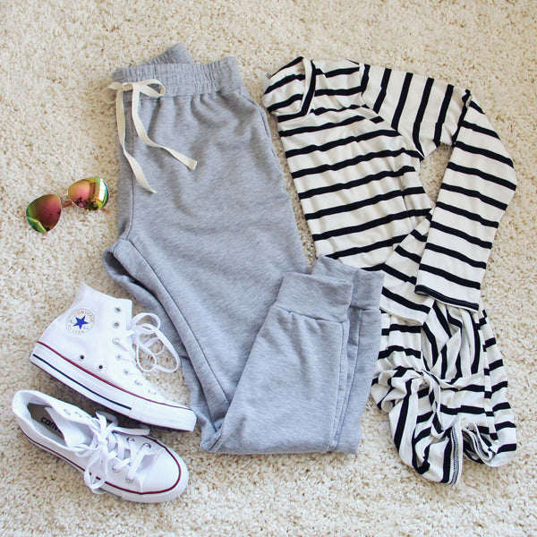Cool Girl Joggers in Gray: Featured Product Image