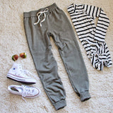 Cool Girl Joggers in Sage: Alternate View #2