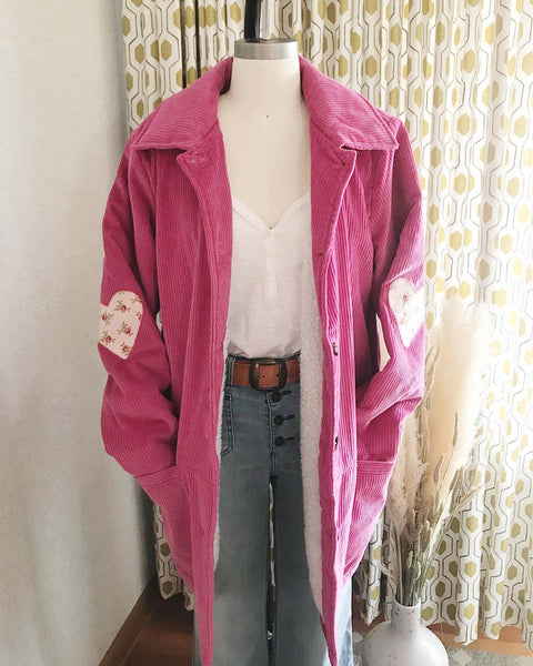 Vintage Corduroy Heart Coat: Featured Product Image
