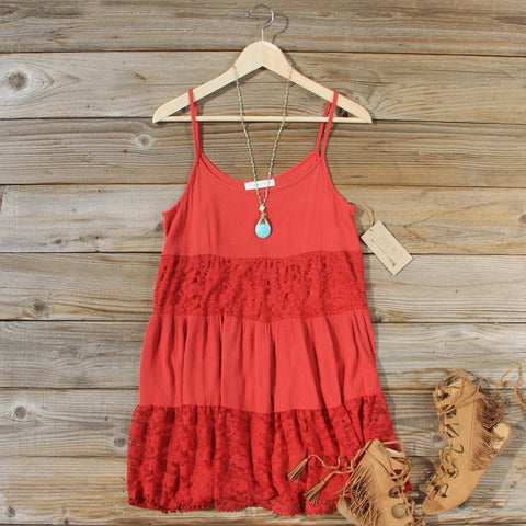 Coyote Sands Dress in Rust