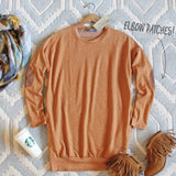 Cozy Sweatshirt Dress in Pumpkin: Alternate View #1