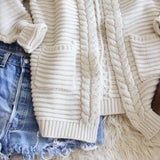 Cozy Bundle Sweater in Cream: Alternate View #3