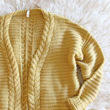 Cozy Bundle Sweater in Mustard: Alternate View #2