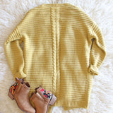 Cozy Bundle Sweater in Mustard: Alternate View #4