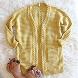 Cozy Bundle Sweater in Mustard: Alternate View #1