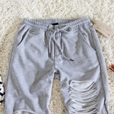 Cozy Distressed Joggers: Alternate View #2