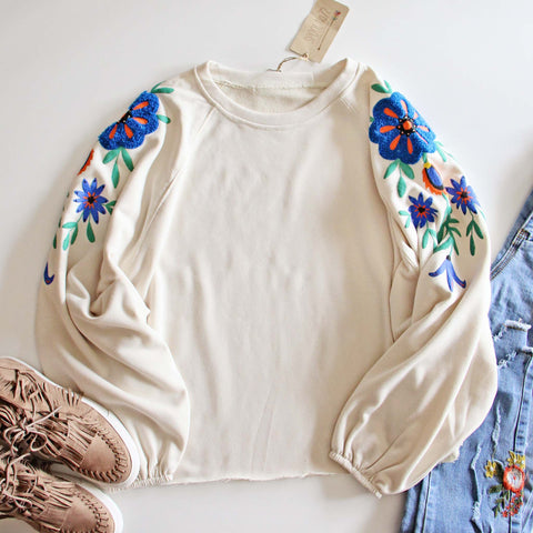 Cozy Embroidered Sweatshirt