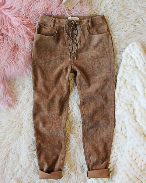 Corduroy Cozy Lace-Up Pants: Featured Product Image