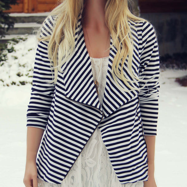 Cozy Saturday Stripe Jacket: Featured Product Image
