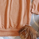 Cozy Sweatshirt Dress in Pumpkin: Alternate View #3
