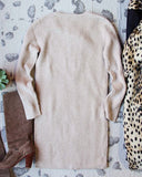 Creme Brulee Sweater Dress: Alternate View #3