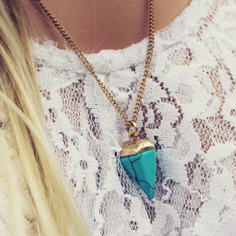 New Moon Turquoise Necklace