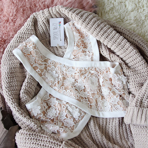Cross Your Heart Lace Bralette: Featured Product Image