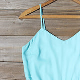 Crystal Wishes Romper in Turquoise: Alternate View #2