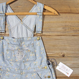 Daisy Distressed Overalls: Alternate View #2