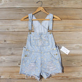 Daisy Distressed Overalls: Alternate View #1
