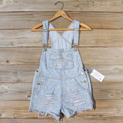 Daisy Distressed Overalls