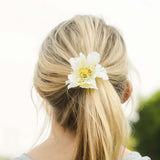 Daylily Hair Band in White: Alternate View #2