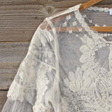 December Lace Blouse in Cream: Alternate View #2