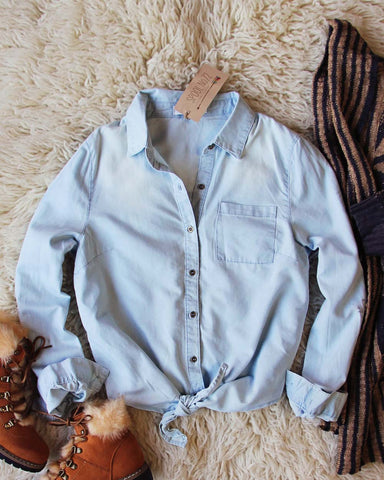 Denim & Tie Top