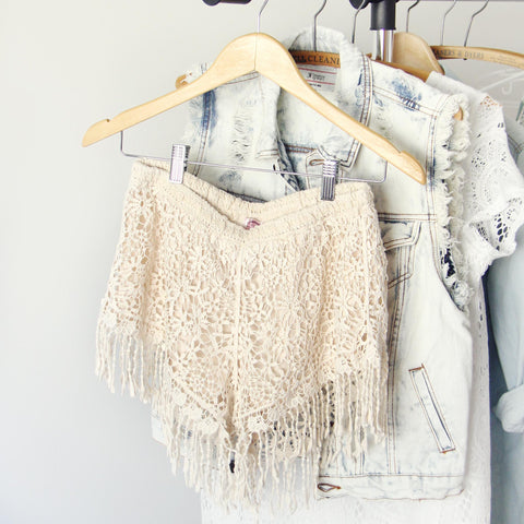 Soft Light Lace Shorts