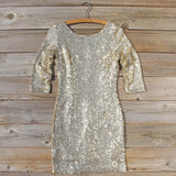 Dipped Gold Party Dress: Alternate View #1