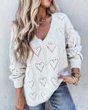 Dreamy Hearts Sweater in Putty: Alternate View #5