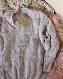 Dreamy Hearts Sweater in Putty: Alternate View #3