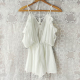 The Drifter Romper in White (wholesale): Alternate View #4