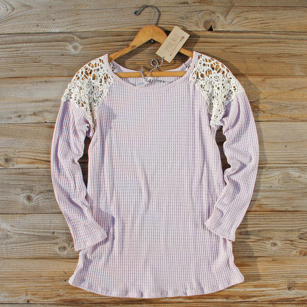 Dusty Lilac Lace Thermal: Featured Product Image
