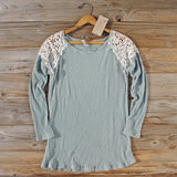 Dusty Sage Lace Thermal: Alternate View #1