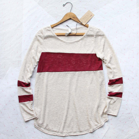 Easy Wear Tee in Burgundy