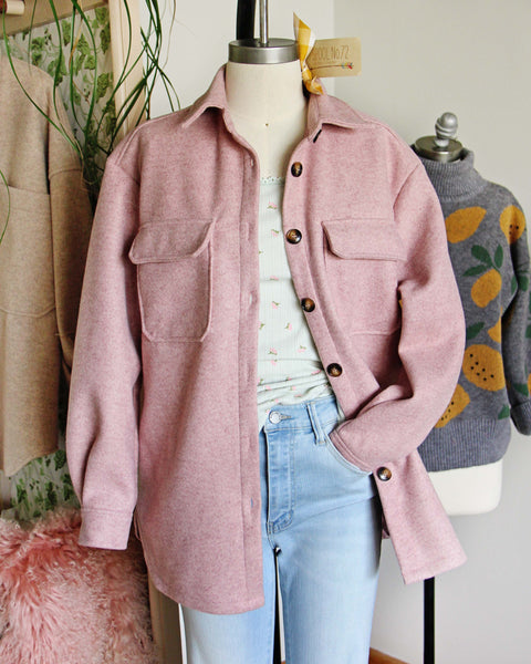 Pink Thyme Shirt Jacket: Featured Product Image