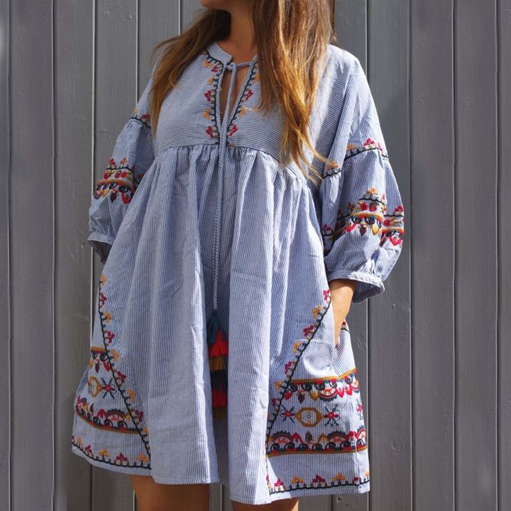 Elise Embroidered Dress, Sweet Bohemian Embroidered Dresses from Spool 72. | Spool No.72 Elise Embroidered Dress, Sweet Bohemian Embroidered Dresses from Spool 72. | Spool No.72