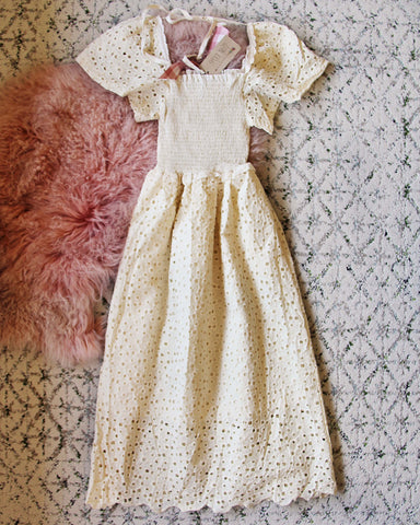 Eyelet & Smock Dress