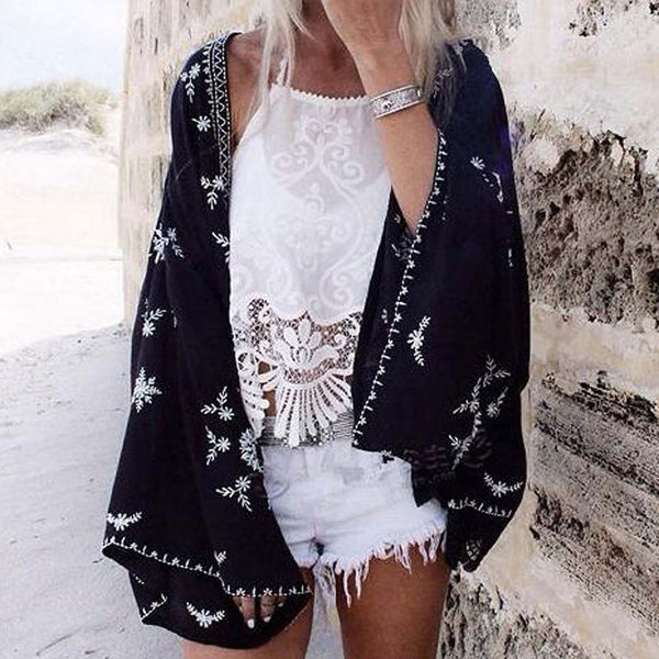 Fable Lace Duster in Black: Featured Product Image