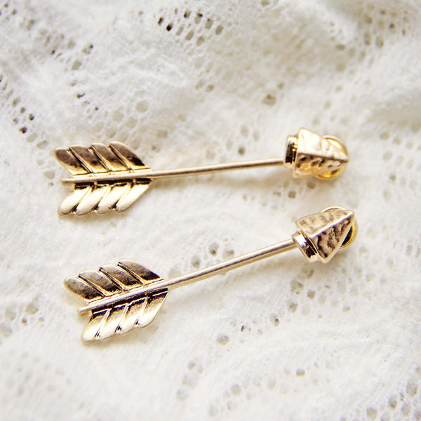 Feather & Arrow Earrings: Featured Product Image