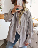 Dried Sage Shirt Jacket in Gray: Alternate View #1