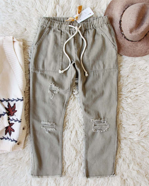 Faded Sage Pants in Dusty Sage: Featured Product Image