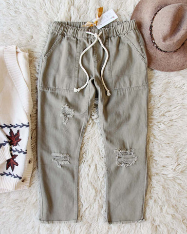 Faded Sage Pants in Dusty Sage