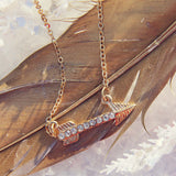 Feather Arrow Necklace: Alternate View #2