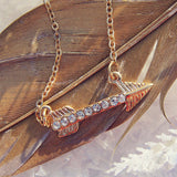 Feather Arrow Necklace: Alternate View #1