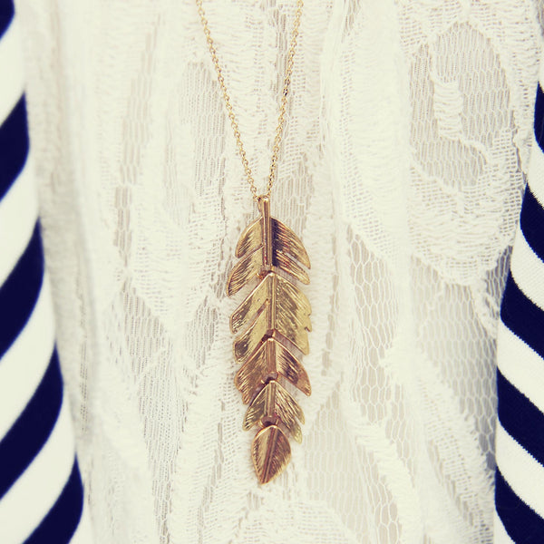 Feather Dust Necklace: Featured Product Image