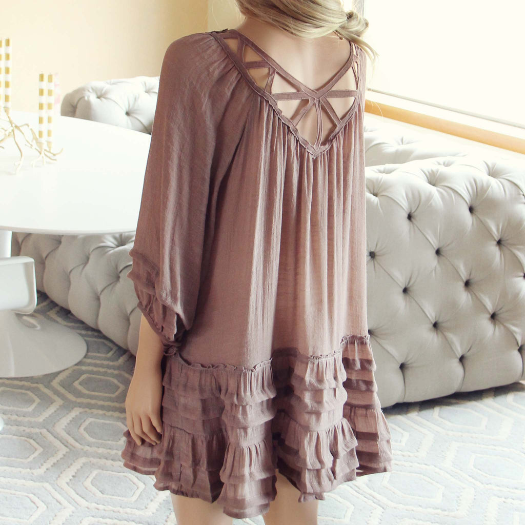 Festival Dress in Sand, Women's Bohemian Dresses from Spool 72. | Spool No.72 Festival Dress in Sand, Women's Bohemian Dresses from Spool 72. | Spool No.72