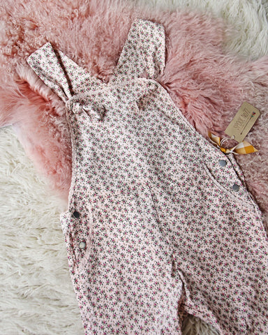 Floral Corduroy Overalls