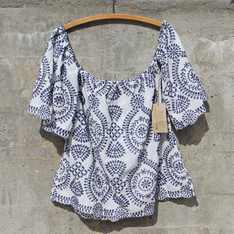 Florencia Top in Blue