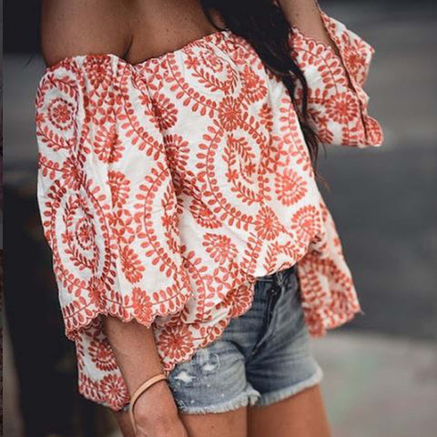 Florencia Top in Red