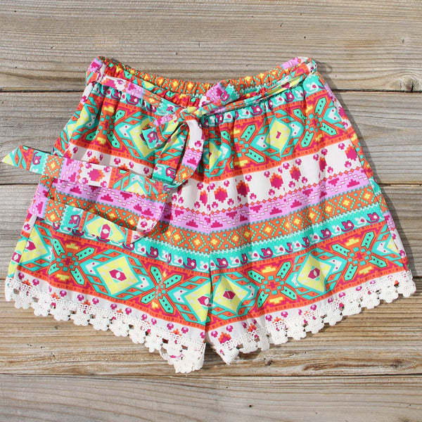 Flowerchild Lace Shorts: Featured Product Image